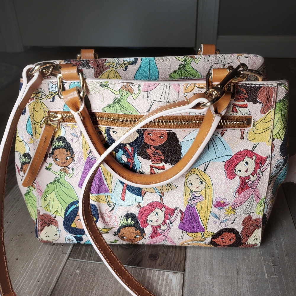 Disney Dooney & Bourke Bag - Disney Princesses - Small Zip Satchel Bag EUC - Picture 4 of 16